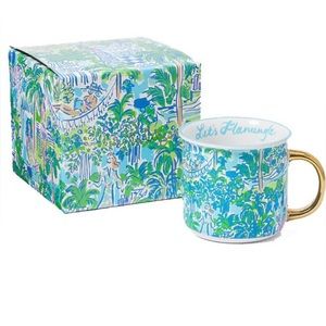 Lilly Pulitzer Sprout Green Lilly on Holiday Mug